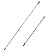 TWO 6' FT HAND HELD ALUMINUM FLAG POLES