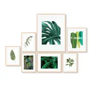 Cooper & Co. Instant Gallery Wall 7 Piece Frame Set Oak
