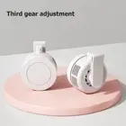 Leafless Mini Clip Fan Neck Waist Fan Air Cooling USB 3 Speeds Fan (White) Hot