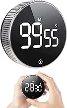Kitchen Timer for Cooking Digital Egg Timers Magnetic Visual Timer Cute Desk Smart Timer Stopwatch with Loud Ring &LED Display Countdown for Kids Gym Home Seniors Classroom Study Baking Office CLAYU