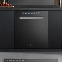 在飛比找Yahoo!奇摩拍賣優惠-洗碗機 Midea/美的 S66家用15套嵌入變頻洗碗機熱風