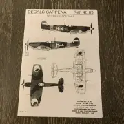 Model Aircraft Decals: Spitfire Ref 48.83