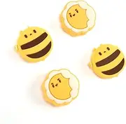 GeekShare Cute Silicone Game Console Thumb Grip Caps, Joystick Cover Compatible with Switch/OLED/Switch Lite,4PCS - Hana & Bee