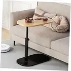 C Shaped End Table for Couch, C Table End Table with Adjustable Height,Laptop
