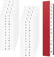 Pack of 260 Index Tabs, Self-Adhesive Index Tabs, A-Z Alphabetical Tabs, Transparent Index Tabs, Stickers for Folders, Notebooks, Files