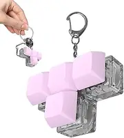 Keyboard Fidget Toy, Luminous 4-Button Keyboard Keychain, Fidget Keyboard, Keyboard Keychain Toys, Fidget Keychain for to Relief Stress Pass The Time, Keyboard decomprssion Toys Button Keychain Toys