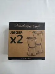 Bar Jigger Set For Bartenders | Double Jiggers Shot Pourer Measuring Tool | 2x C