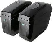 Motorcycle Saddle Bag Hard Saddlebags Trunk Luggage Brackets for Vulcan for Vstar Hard Trunk Luggage Bags Brackets Tail Bag (Color : 30L Style1)