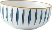 [LIGIGWASH] 1Pc Japanese Style Ceramic Rice Bowl Multi Purpose Bowl for Soup Salad Dessert and Noodles for Home Kitchen Restaurant and Parties Microwave Dishwasher Safe