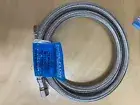 Pure-Flow Braided Stainless Steel Ice Maker Water Line 60" 1/4 X 1/4" (2 Pack)