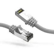7Ft CAT8 S/FTP Ethernet Network Cable Gray 26AWG