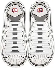 [INMAKER] Elastic Shoe Laces for Adults and Kids, No Tie Shoelaces for Sneakers, Rubber Silicone Tieless Shoe Laces