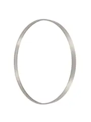 Contour Round Mirror Frame Only in Brushed Chrome