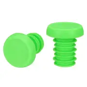 1 Pairs Bike Handlebar End Plugs Bar End Caps for Most Bike, Green