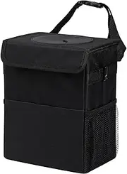AIMALL Multifunctional Car Trash Can with Foldable Storage, Oxford Fabric, Waterproof Design, and Adjustable Straps, Compact and Portable for Vehicle Organization
