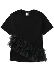 [Noir Kei Ninomiya] Cotton Ponte X Polyester Organic Tee