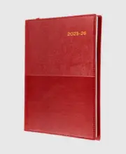 2025 2026 Financial Year Diary Collins Vanessa Week to View WTV Hourly A5 Red