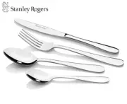 Stanley Rogers 24 Piece Dinner Cutlery Set Stainless Steel Knive Spoon Fork Pack