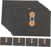 Tofficu 10Pcs rope folder money clip specialty paper paper bag creative envelopes folder bag Storage bill project file jacket convenient paper pockets wallet Portfolio storage bag