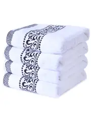 Superior Athens Decorative 4pc Bath Cotton Towel Set
