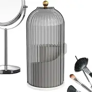 Makeup Brush Holder - 360 Rotating Dustproof Makeup Brushes Organizer with Clear | Makeup Brush Holder Storage for Vanity and Bathroom