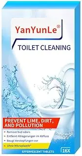 anokasa Toilet Bowl Cleaner -16 PACK, Household Automatic Toilet Bowl Cleaners with Bleach, Bathroom Toilet Tank Cleaners Tablets with Sustained-Release Technology for Against Tough Stains