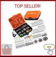 PLUSINNO 201 pcs Fishing Accessories Kit, Box with Tackle Included NEW Sealed