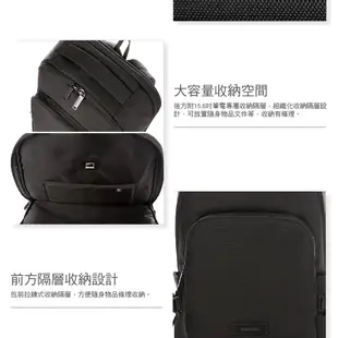 Samsonite RED 新秀麗 筆電後背包/電腦包/雙肩包15.6吋 LORNNE 輕量休閒多功能_黑/灰/卡其