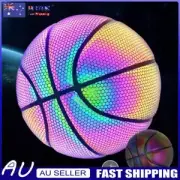 Basketball Holographic Glowing Reflective Basketball Luminous Glow Basketball