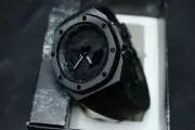 Custom Casio G-Shock GA-2100 1a1 CasiOak - Stainless Steel & Rubber - Black