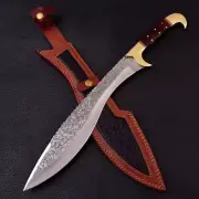 Custom Handmade Carbon Steel Ancient Greek Forward Curving Blade Knife 19 inches
