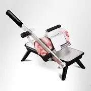 Manual Frozen Meat Slicer, Mutton Roll Food Slicer Stainless Steel Adjustable Thickness Slicer Meat Cutter Machine Frozen Meat roll Slicer for Home Use