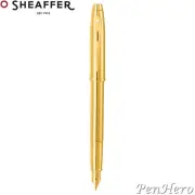 Sheaffer 100 Glossy PVD Gold-Tone Fountain Pen Medium