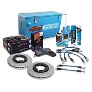 Bendix Ultimate 4WD Brake Upgrade Kit with 4 inch Lift for ABS to suit Nissan Patrol (97-0