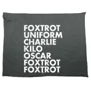 Foxtrot Uniform Charlie Kilo Novelty Tea Towel cleaning cloth Dish Kitchen Gift