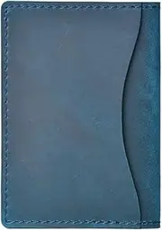[SKUZA] Wallet,Card Bag,Leather Credit Card Holder for Men Unisex Card Purse Men & Women Card Case (Color : Red Card Holder) (Blue Card Holder) (Color : Blue Card Holder)