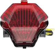 Motorcycle Indicators Turning For Y&amaha MT-07 FZ-07 YZF R25 2014-2017/YZF R3 MT-25 MT-03 2015-2018 Motorcycle Tail Light Integrated Turn Signals Brake Lamp(Red)
