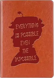 WHLBHG Mary Poppins Quote Gift Everything is Possible Leather Notebook Mary Inspired Quote Gift Mary Fans Gift (Everything Is Possible)