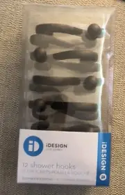 Idesign Shower Hooks 12 Pack Rustic Bronze Metal Rust Proof Bathroom Decor Rings