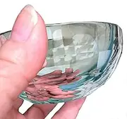 (10cm ) - Amlong Crystal Clear Faceted Crystal Mini Bowl 10cm