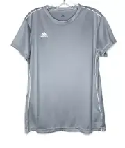 Adidas Core 18 Women's Soccer Jersey Size Large Gray White Climalite Training