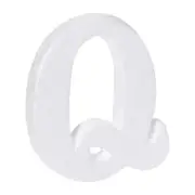 Foam Letters Q Letter EPS White Polystyrene Letter Foam 100mm/4 Inch