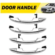 4pcs CHROME DOOR HANDLE COVERS NO SMART BUTTONS FITS 2015-2019 HYUNDAI SONATA H