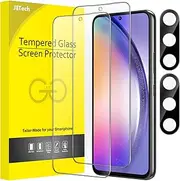 [JETech] Screen Protector for Samsung Galaxy A54 5G 6.4-Inch with Camera Lens Protector, Tempered Glass Film, HD Clear, 2-Pack Each