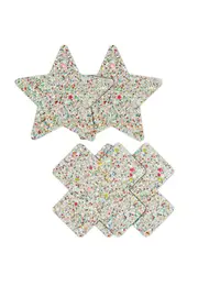 nsnovelties Pretty Pasties Star & Cross Nipple Pasties 2 Pair