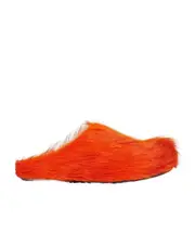 Marni Fluffy Flat Mules 35 Red