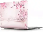 IVY Compatible with MacBook Pro (13-inch with M1/M2,2016-2022, Thunderbolt 3 ports, Models: A2338 / A2289 / A2251 / A2159 / A1706 / A1708 / A1989) Cherry Blossoms Hard Shell Case with Keyboard Cover - C