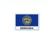 Patch Badge Printed Flag USA Nebraska