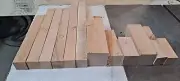 RED OAK Turning Wood Spindle small project blanks Lot Of 12