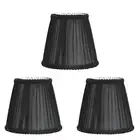 3PCS E14 ClipOn Cloth Lamp Shade Modern Fabric Lampshade Table Light Cover